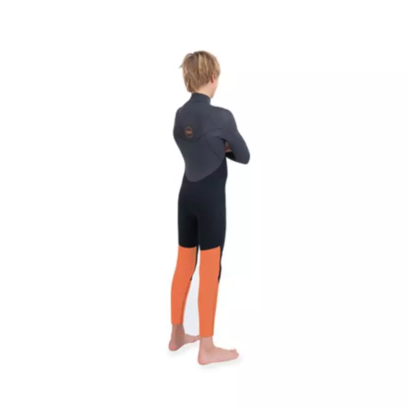 Combinaison intégrale junior DAKINE Quantum Chest Zip 4/3 Black/Orange