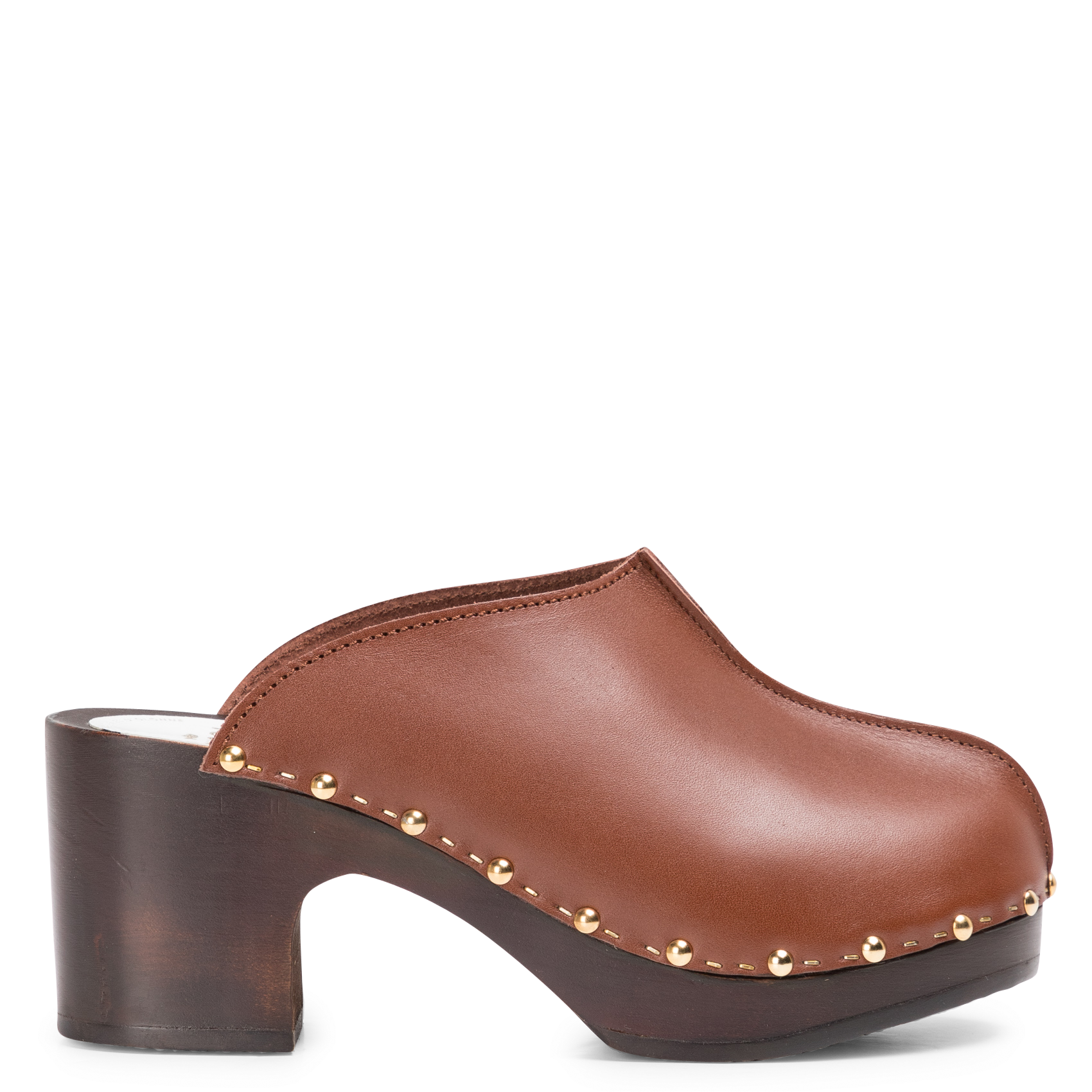 YNDIES - Sabots en cuir| Marron