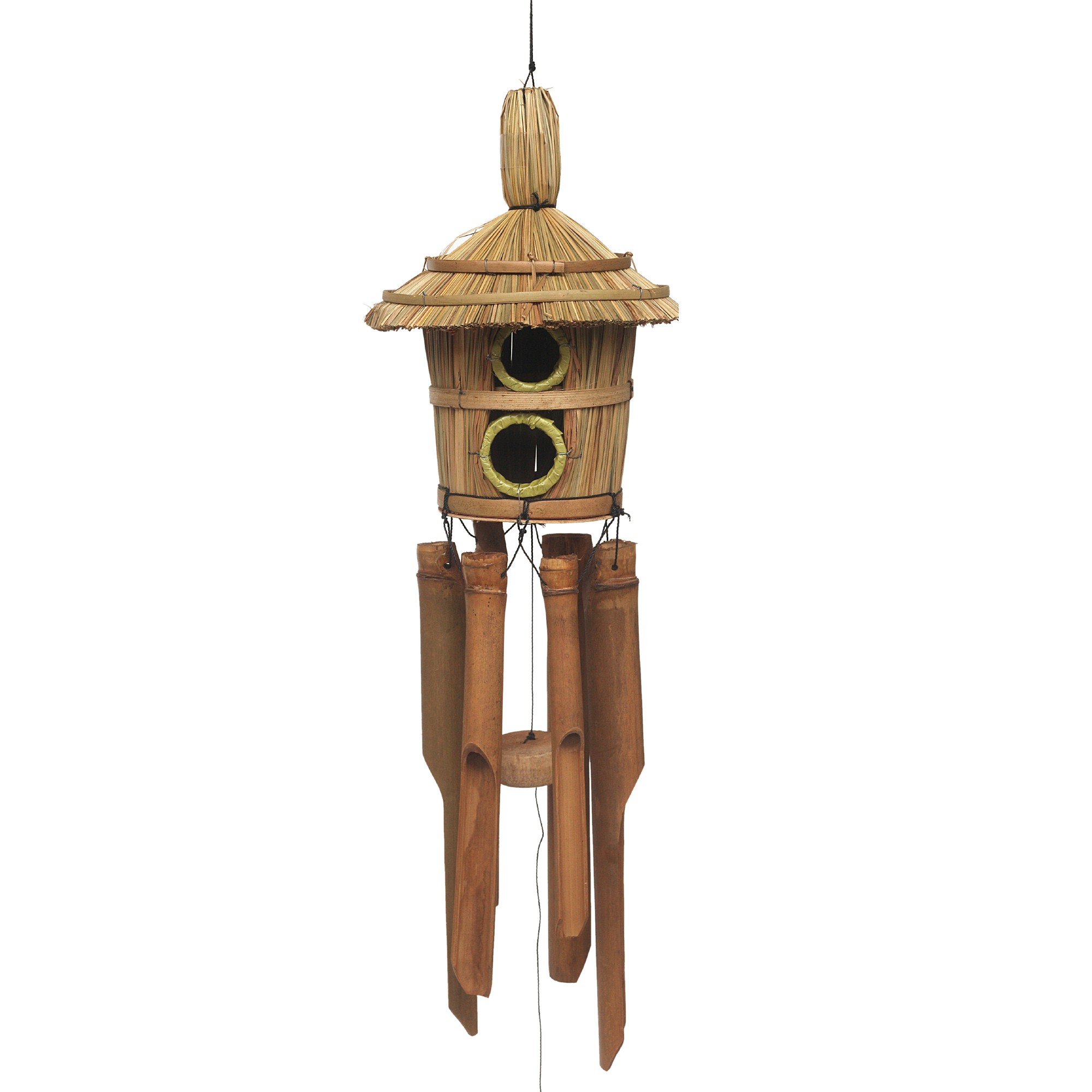 Windspiel rundes Haus, H 95 cm, Ø 18 cm günstig bestellen