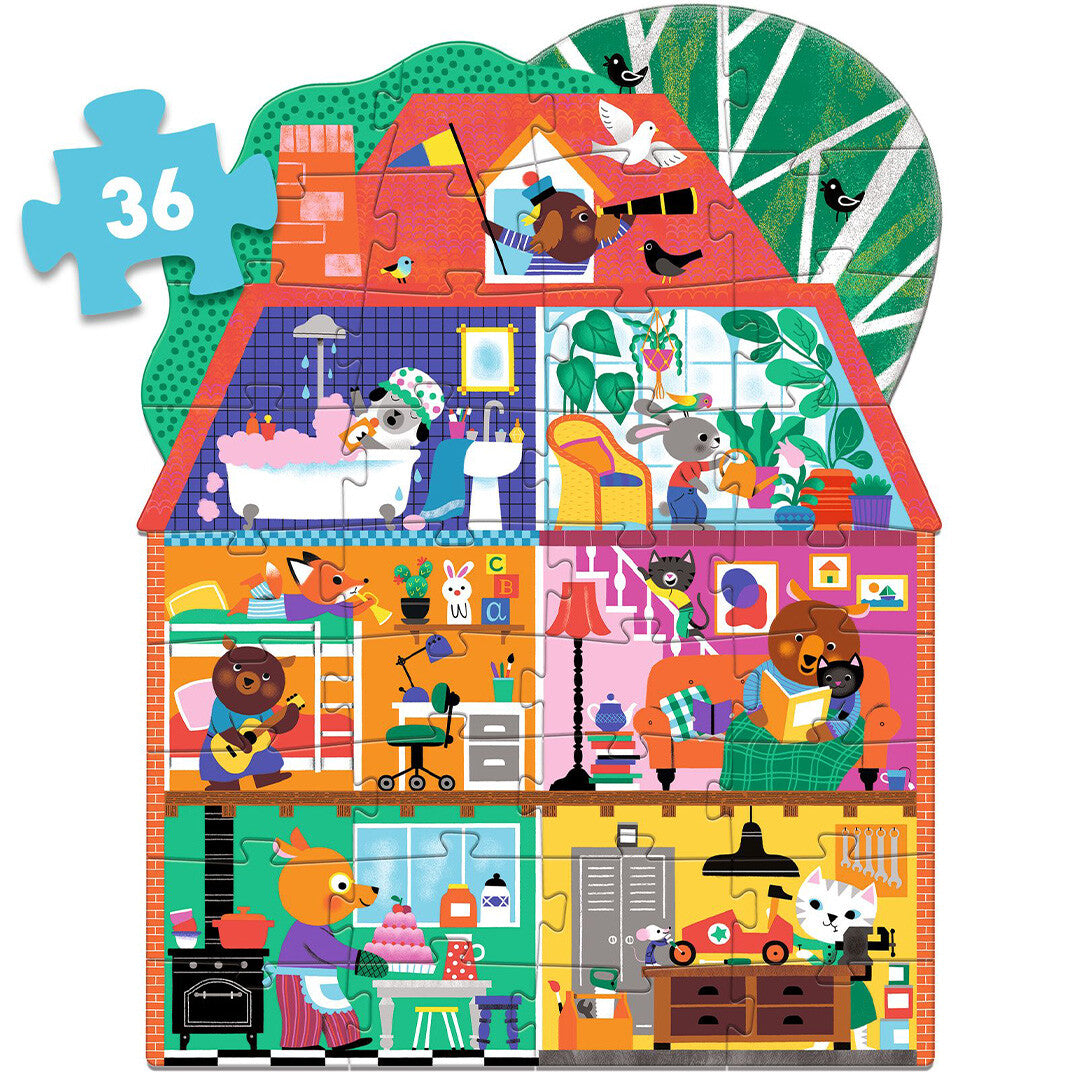Djeco puzzel het huis van de kleine vriendjes