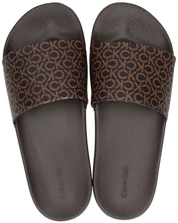 Calvin Klein Pool Slide - Mono donkerbruin