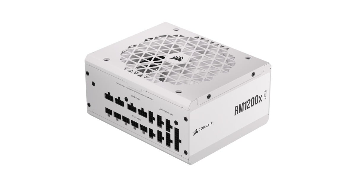 CorsairRM1200x SHIFT modulaire 1200 watt voeding   (Wit, 1x 12V-2x6, 6x PCIe)