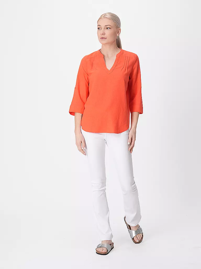 S.OLIVER Leinenbluse orange