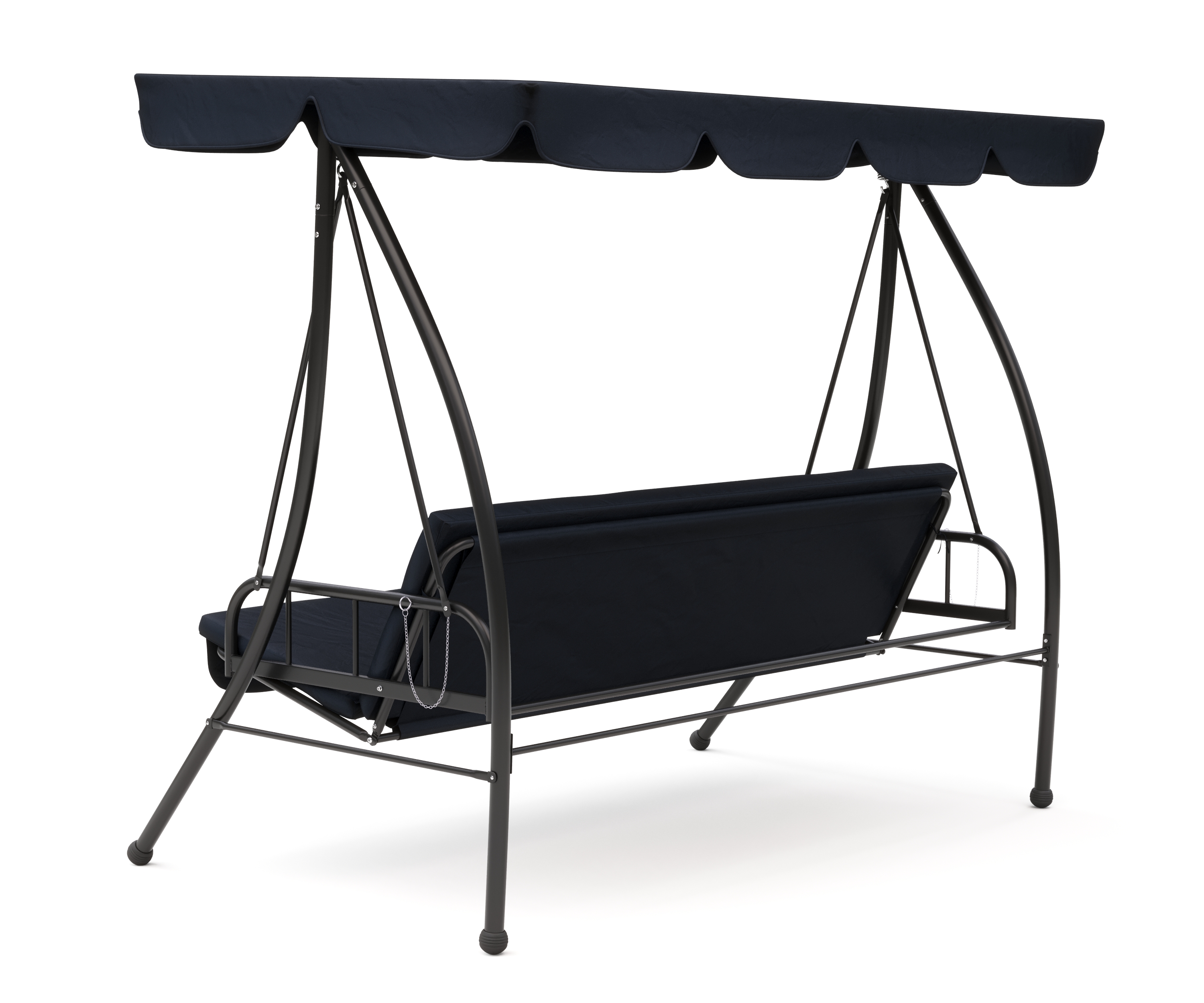Gartenmöbel Hollywoodschaukel XL schwarz