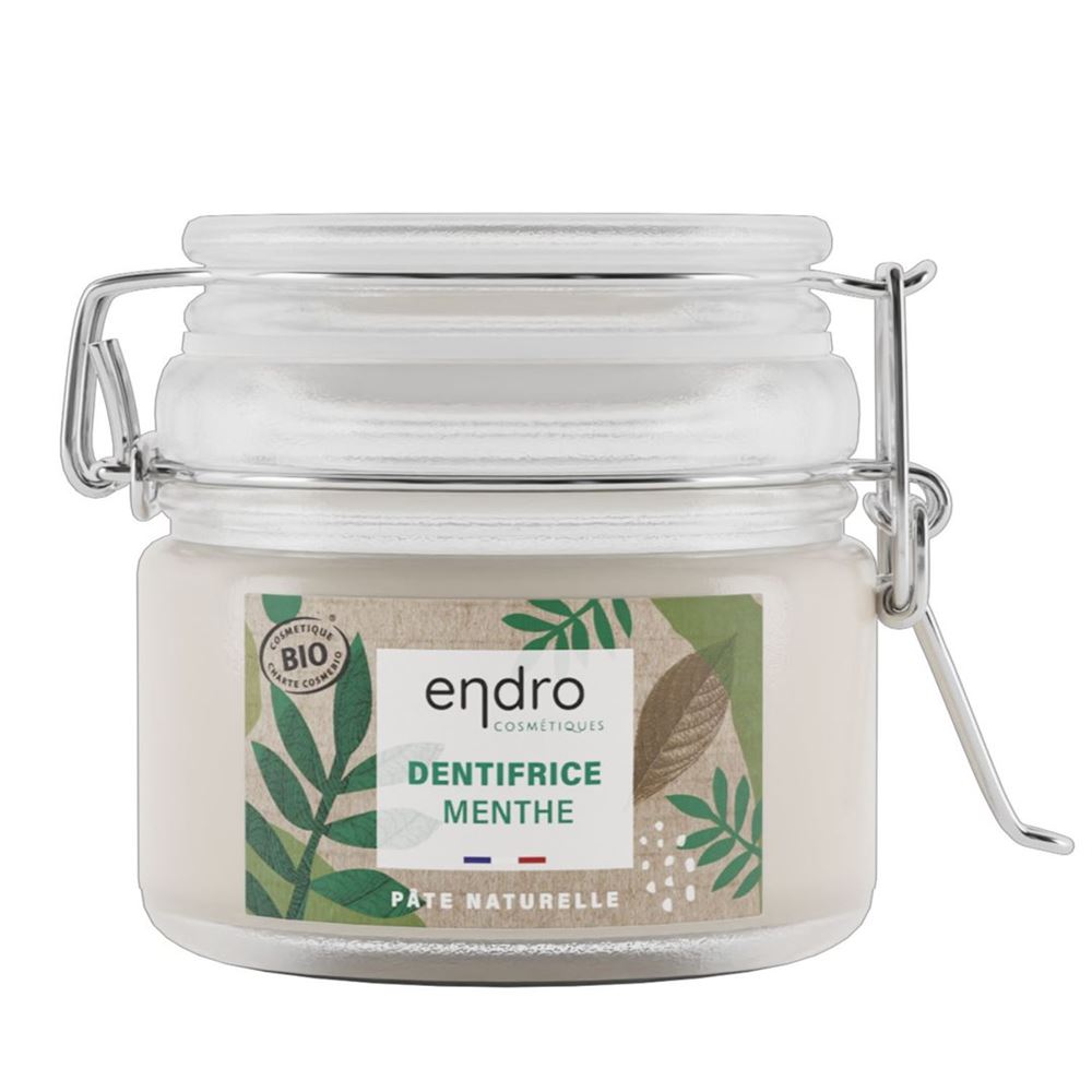 ENDRO COSMETIQUES Zahnpasta Paste natürlich Minze Glas 100 ml
