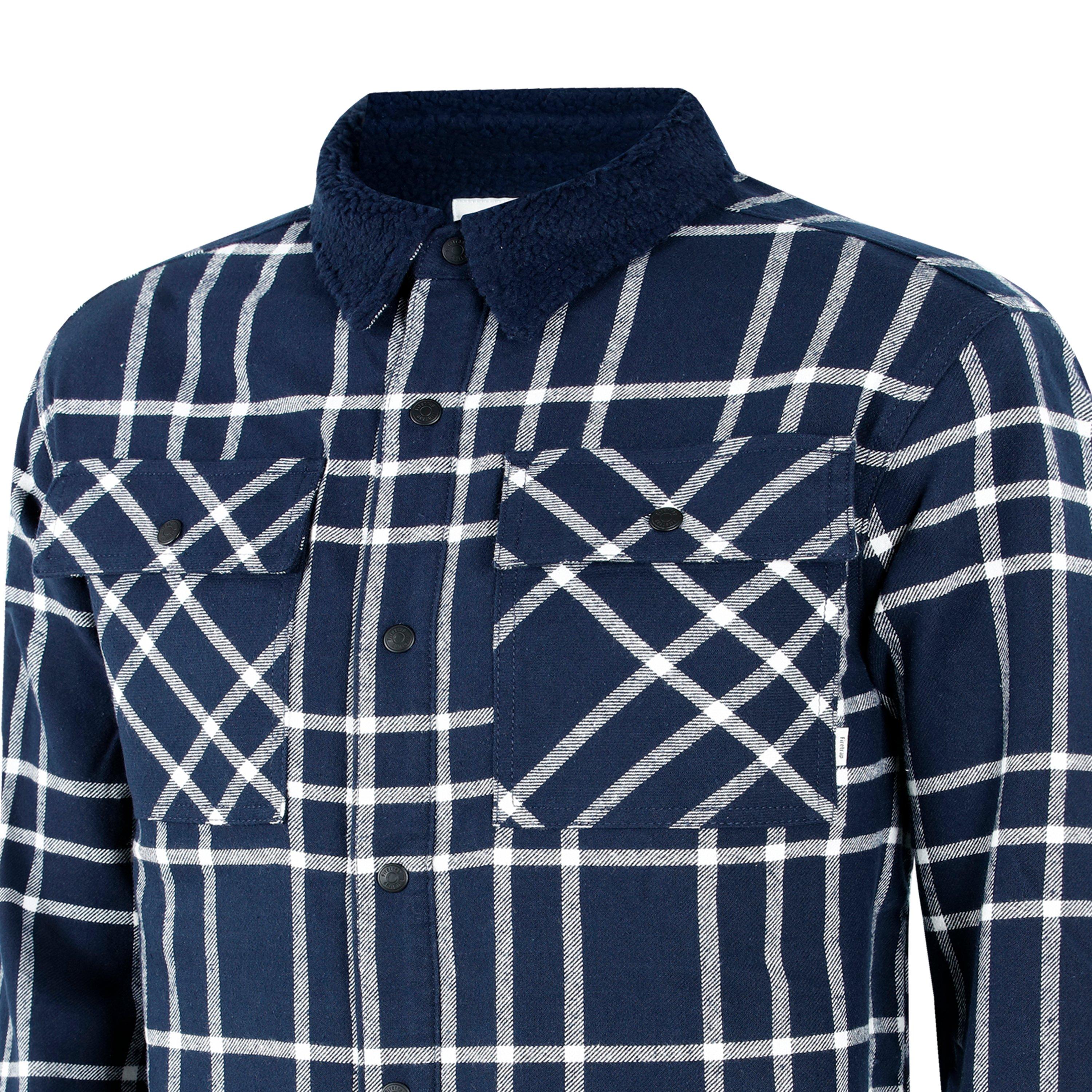Firetrap Borg Check Overshirt Mens