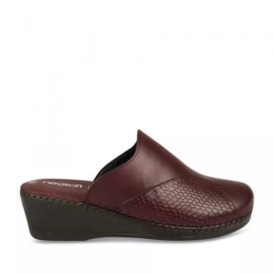 Mules BORDEAUX NEOSOFT RELAX CUIR