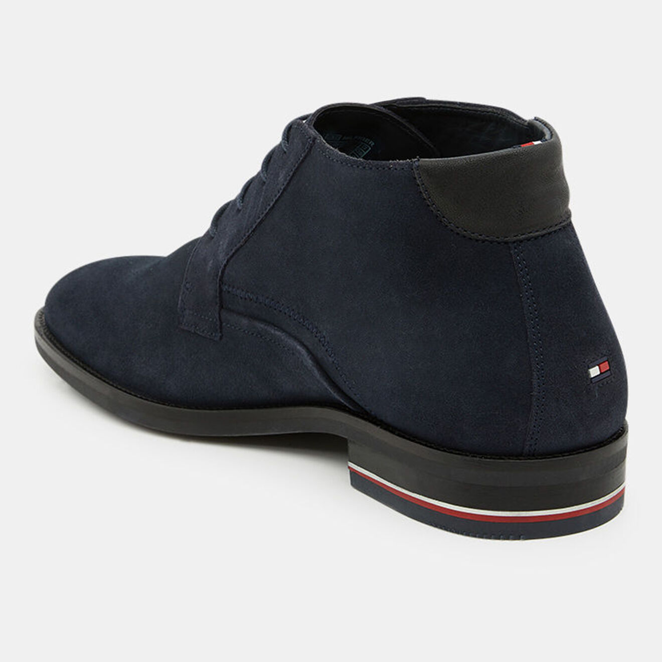 Tommy Hilfiger Desert boots en Velours de Cuir Signature bleu marine