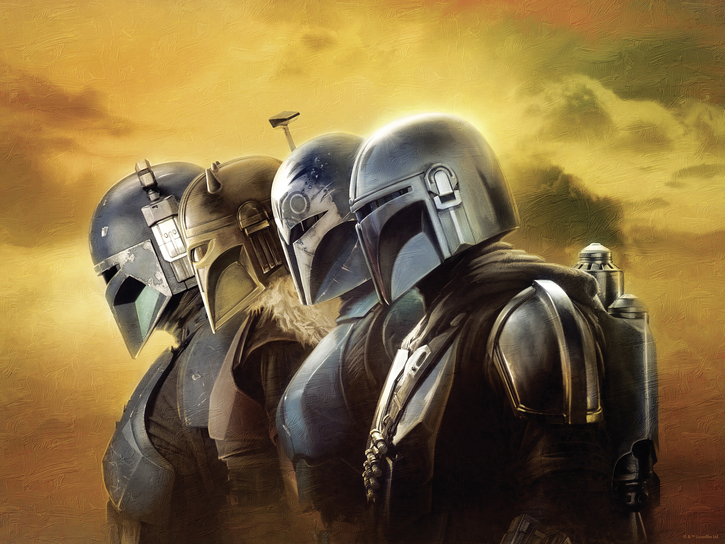 Komar Wandbild »Star Wars The Mandalorian Line Up« Disney Set, 1 Stk. tlg. 30 x 40 cm (Breite x Höhe) - Kinderzimmer, Dekoration