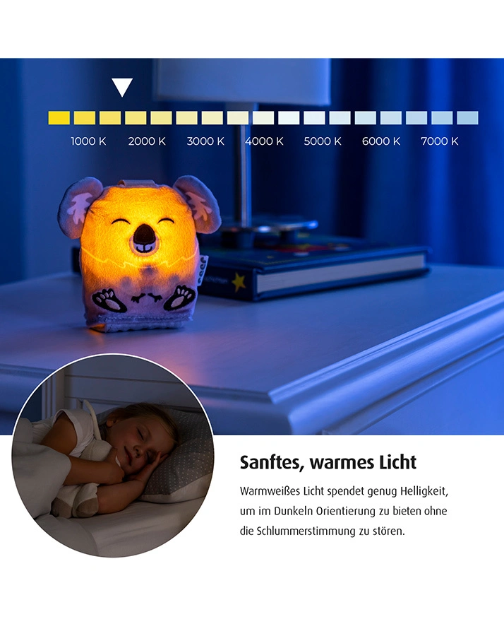 Nachtlicht SLEEPY KOALA in grau