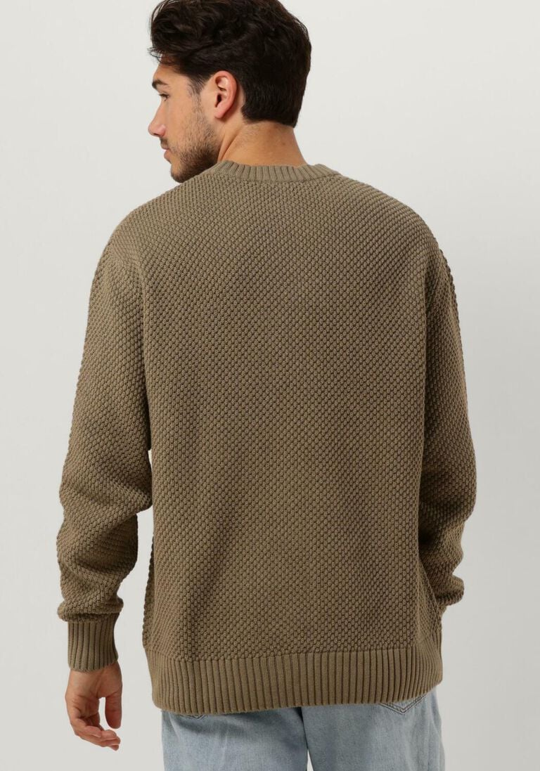 SELECTED HOMME groene selected homme trui slhbert relaxed ls knit
