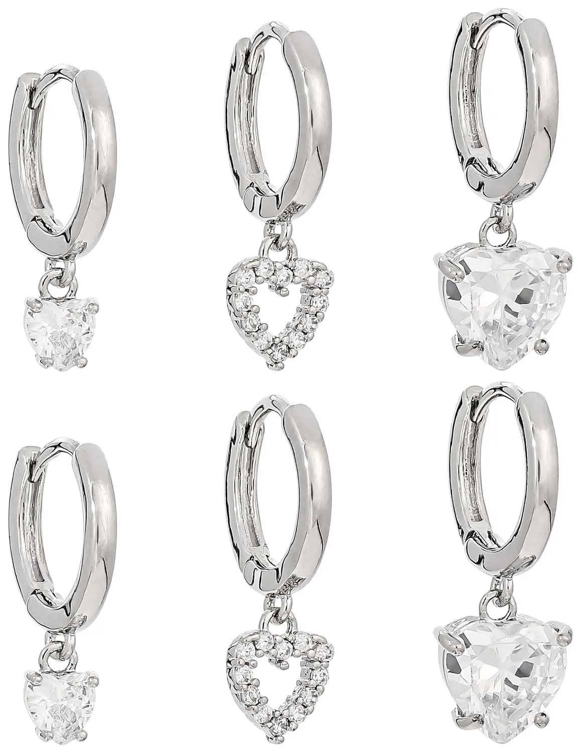 Creolen-Set - Cute Hearts