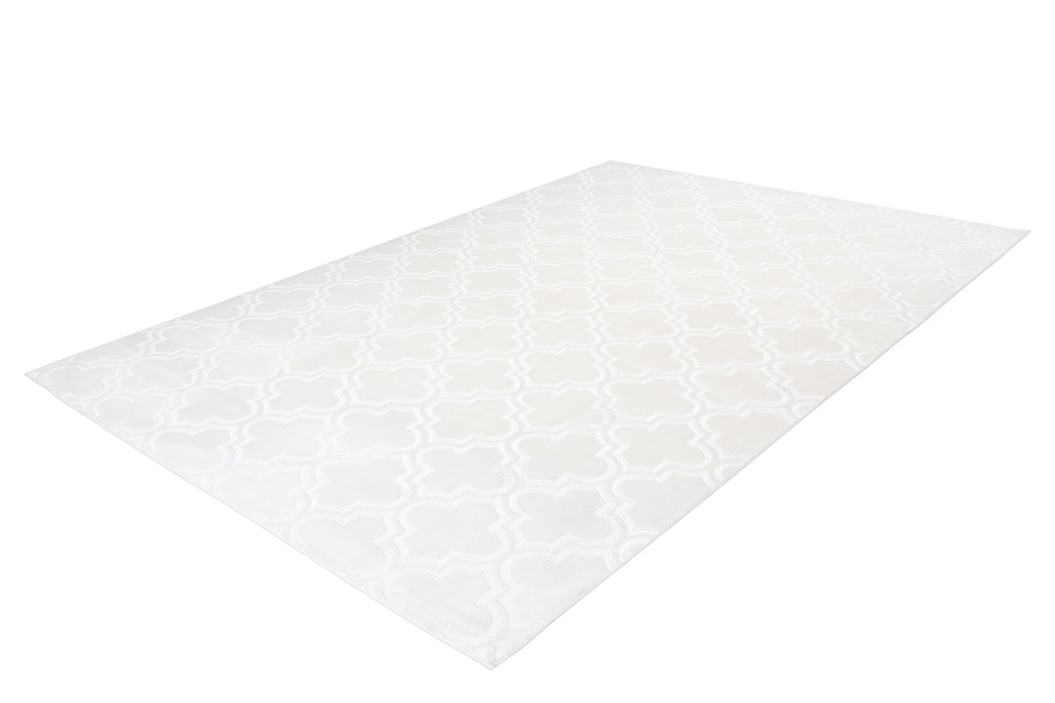 Kortpolig vloerkleed Blissique Wit Modern, Klassiek 80 x 300 cm