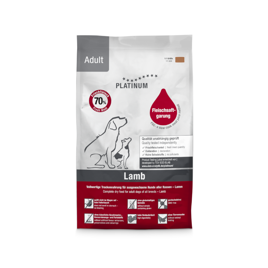 Ração Platinum Adult Lamb para Cães