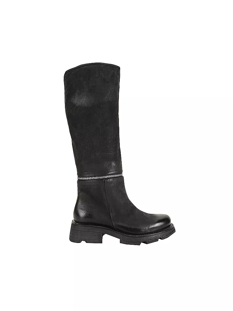 A.S.98 Lederstiefel schwarz