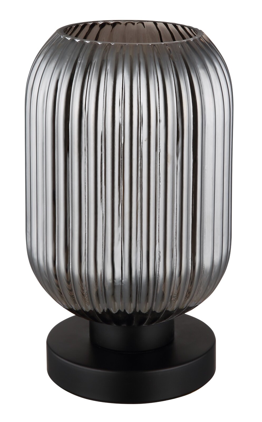 Tischleuchte - rauchfarben - Glas - 24 cm hoch