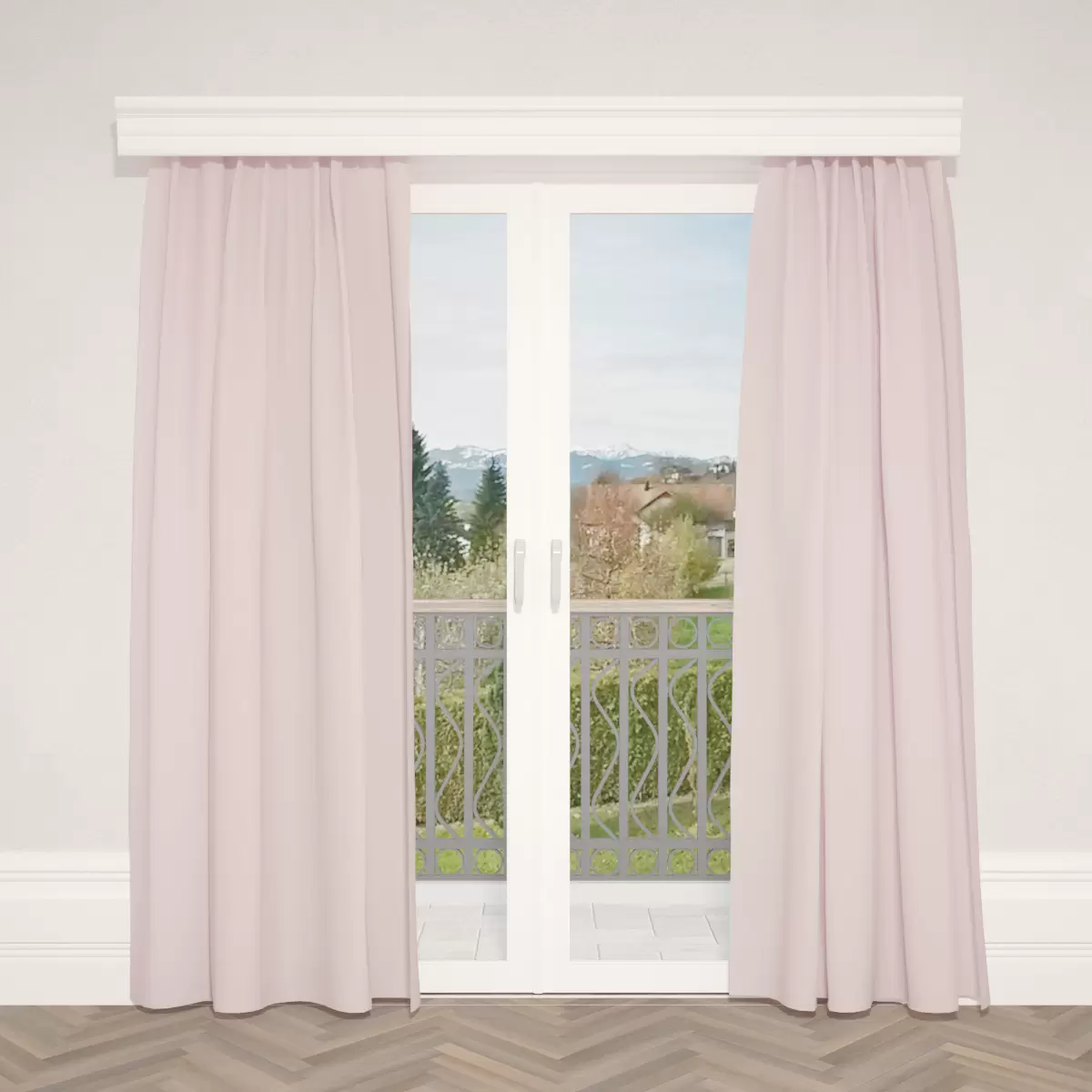 Verdunkelungsvorhang Satin rosa,rot