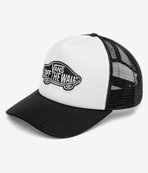 Vans Classic Patch Curved Bill Trucker Cap (black white)