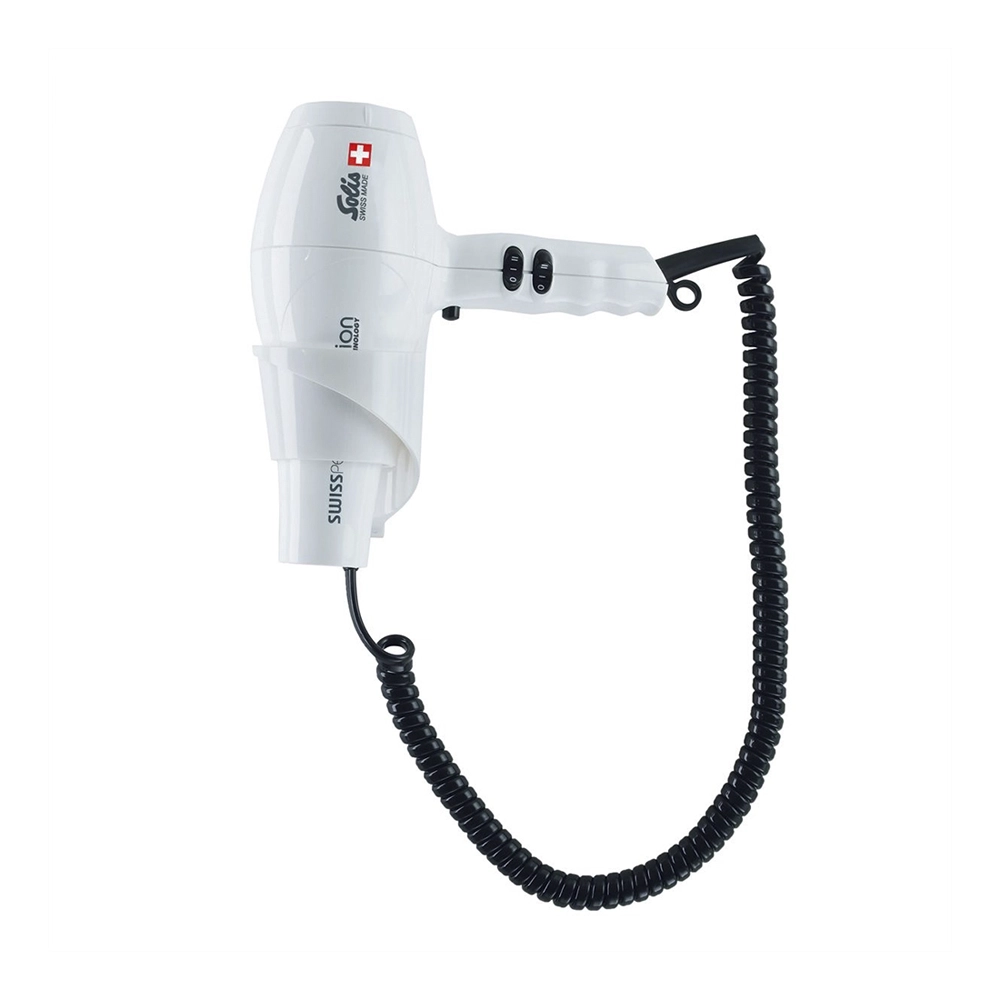 Solis Swiss Perfection 443 Haartrockner mit Wandhalterung weiss