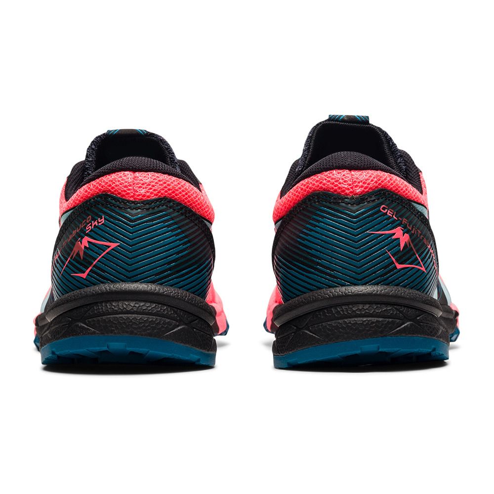 Asics GEL-FUJITRABUCO SKY - Chaussures trail Femme blazing coral/clear blue