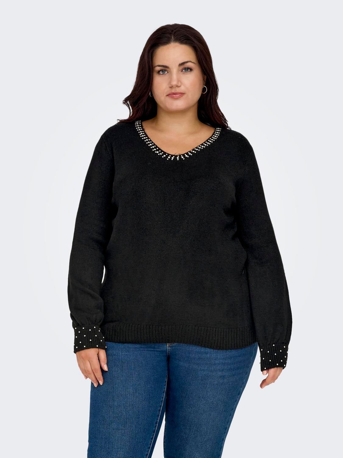 CARALESSIA Strickpullover Black