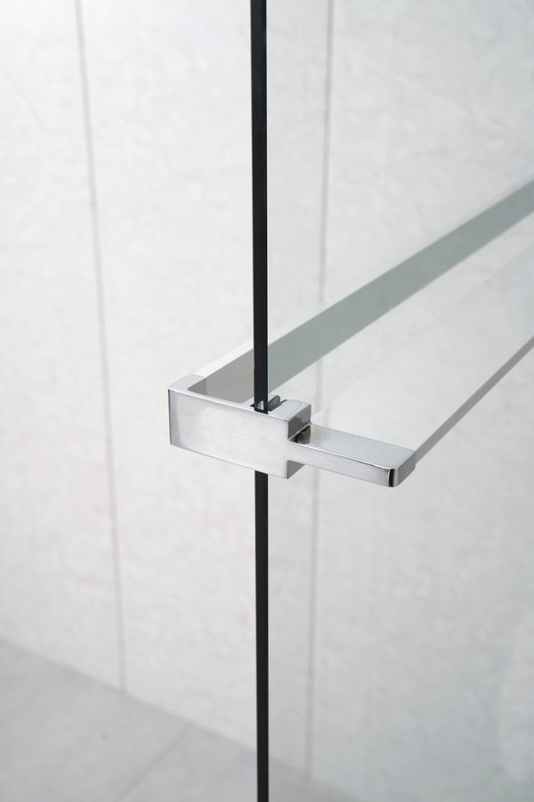 Sapho Shelf handdoekhouder en planchet voor douchewand chroom
