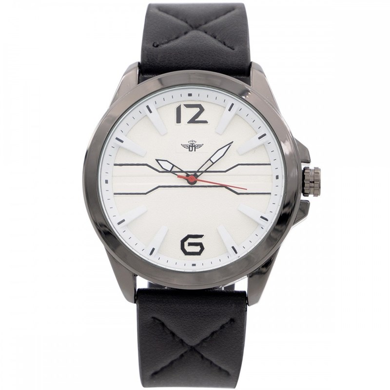 Montre Homme M. JOHN bracelet Cuir Noir