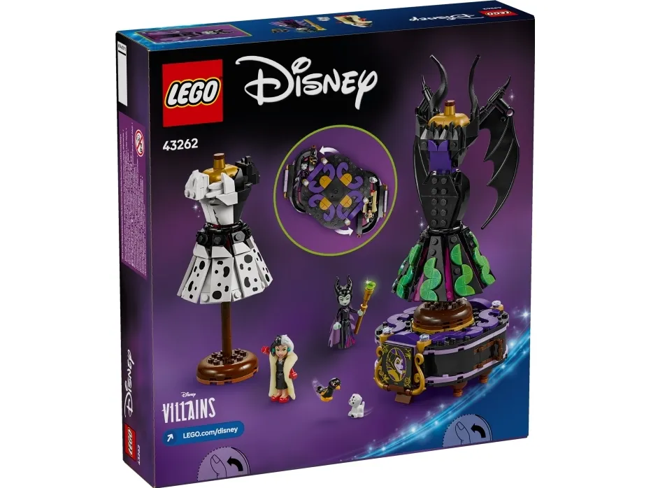 LEGO Disney 43262 Maleficents og Cruella De Vils kjoler