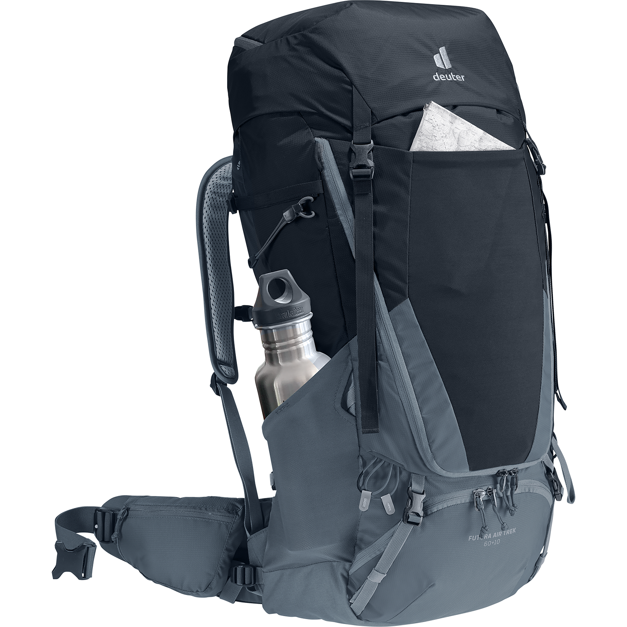 deuter Futura Air Trek 60l + 10 Trekkingrucksack black graphite
