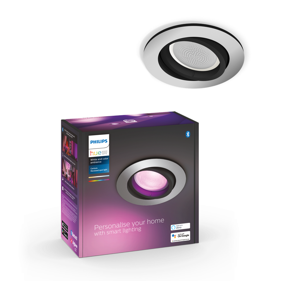 Philips Hue - Centura Recessed Round - White & Color Ambiance - Aluminium