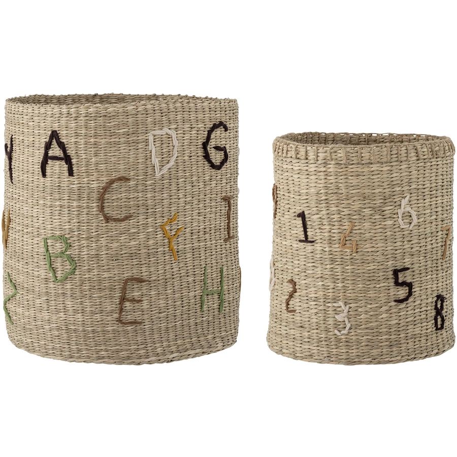 bloomingville Mini Dinne Korb 2er-Pack natur