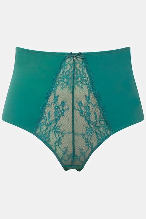 Maxislip, Spitze, High Waist, Mikrofaser