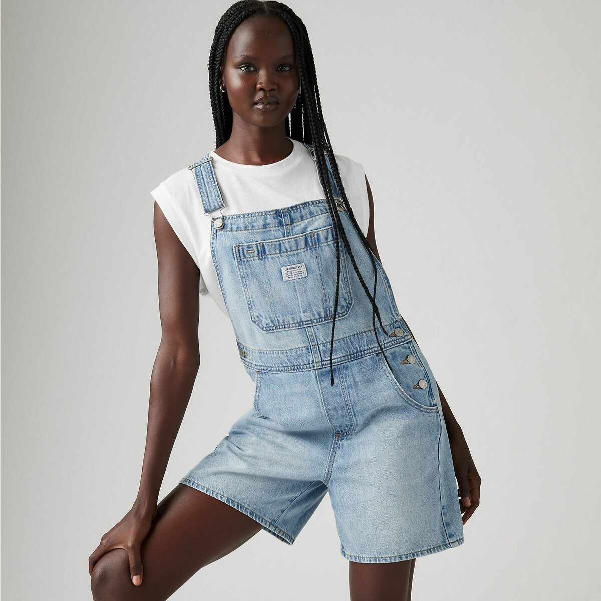 LEVI'S<br>Jardineiras largas