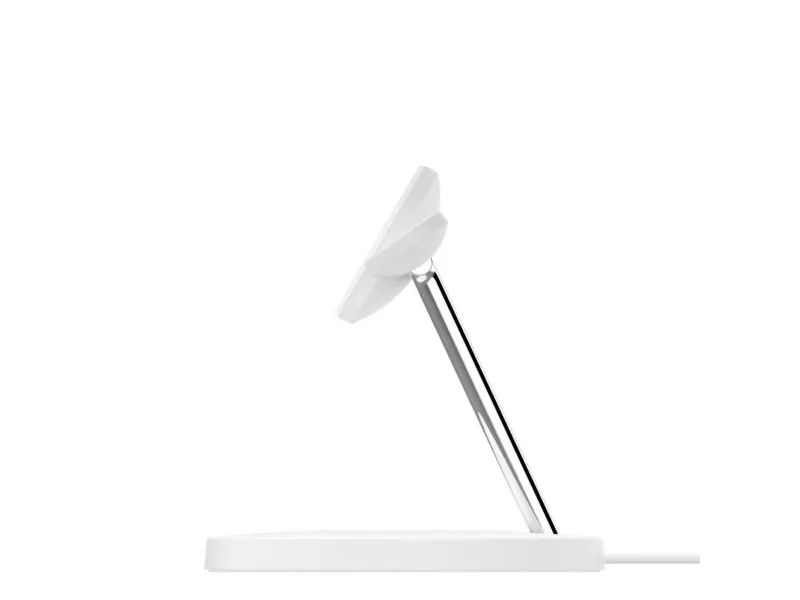 Belkin BoostCharge Pro - Trådløs opladningsstander - med MagSafe   AC-strømadapter - 15 Watt - Fast Charge - hvid - for Apple AirPods; AirPods Pro; iPhone 12, 13; Watch Series 4, Series 5, Series 6, Series 7