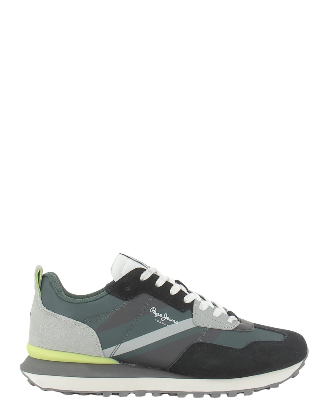 pepe jeans Baskets de ville homme foster kaki/noir/gris