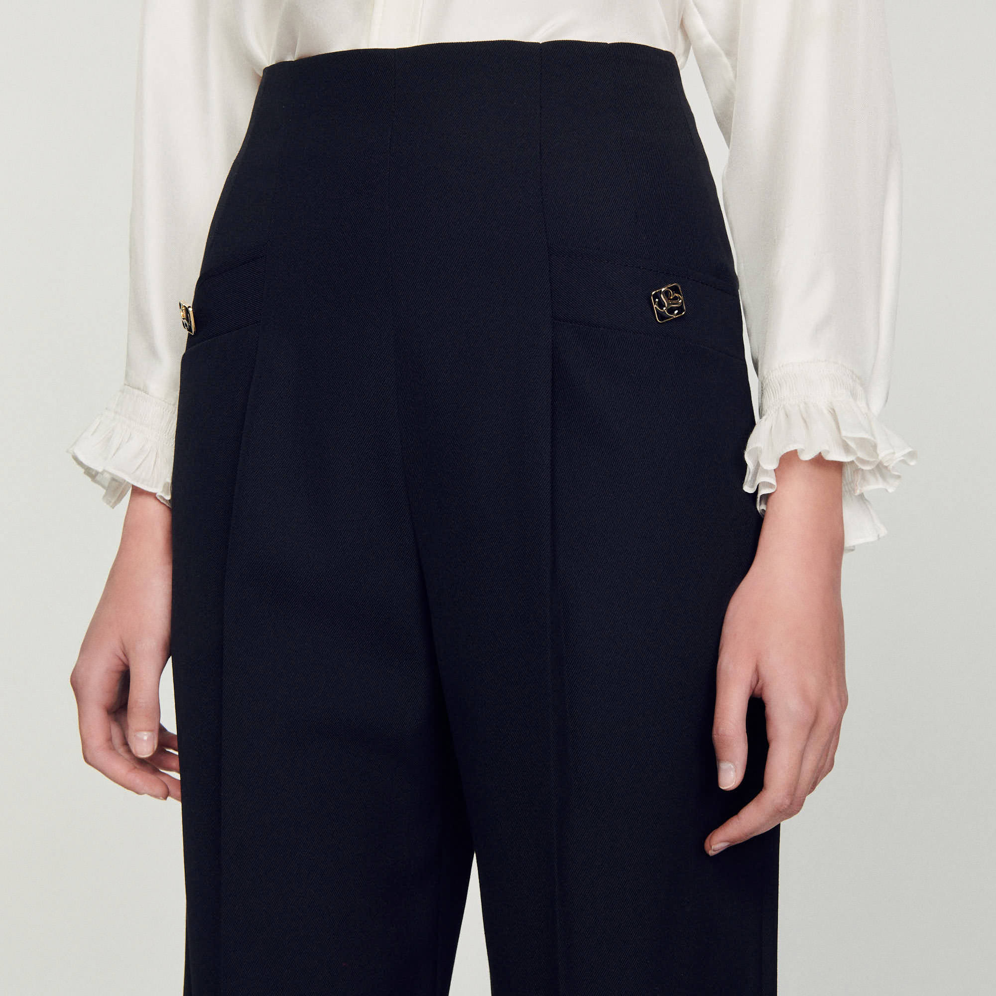 Pantalon taille haute