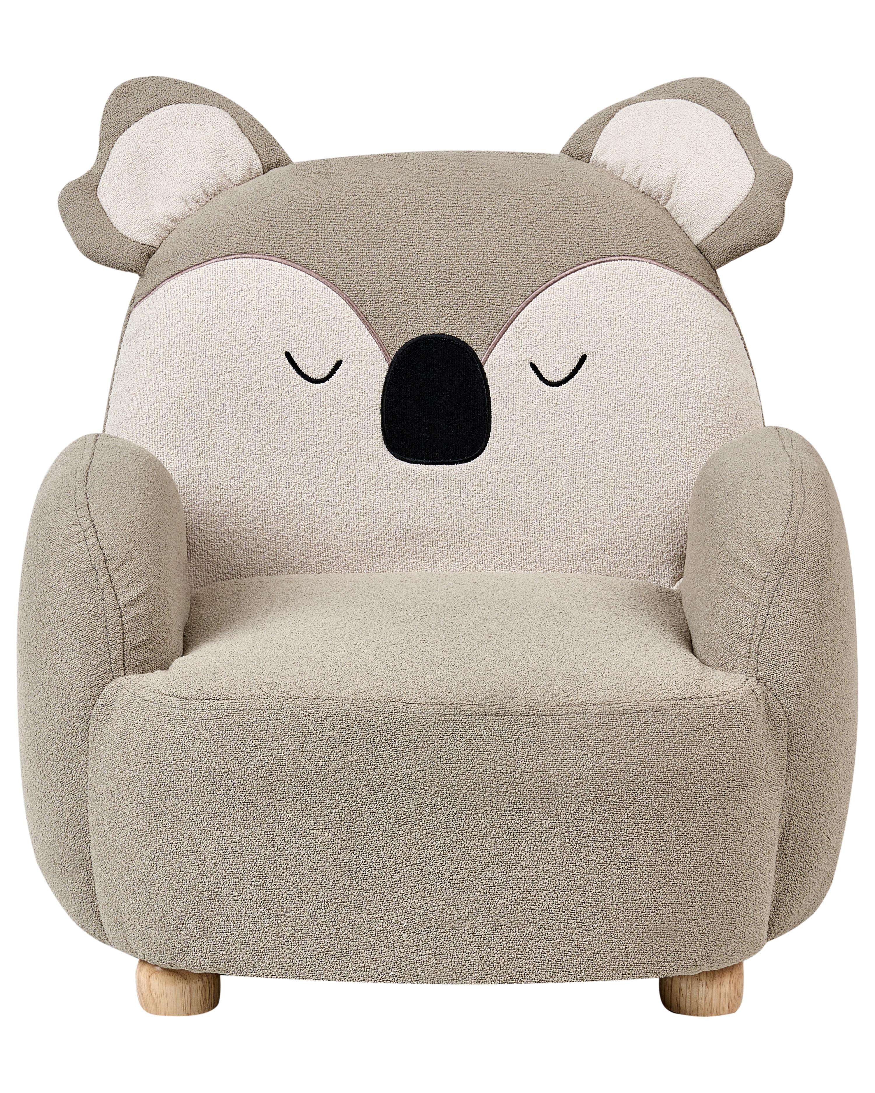 Kinderfauteuil Koala HERVIK Stof Taupe