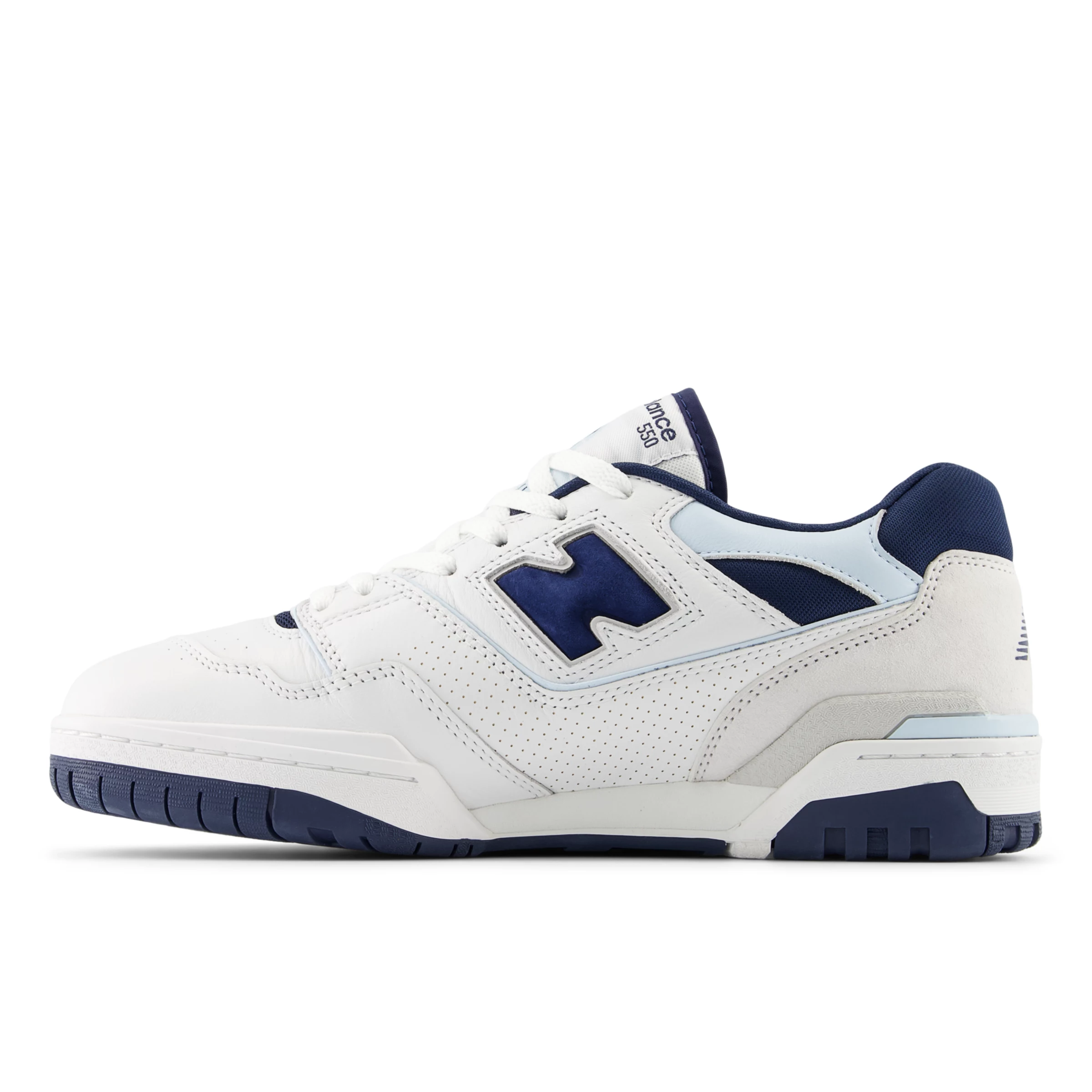 550 White con NB Navy e Quarry Blue
