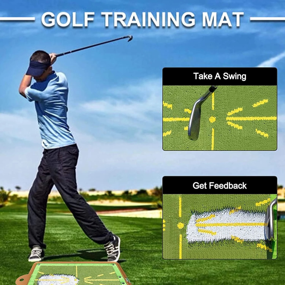 Golf Swing treningsmattesett