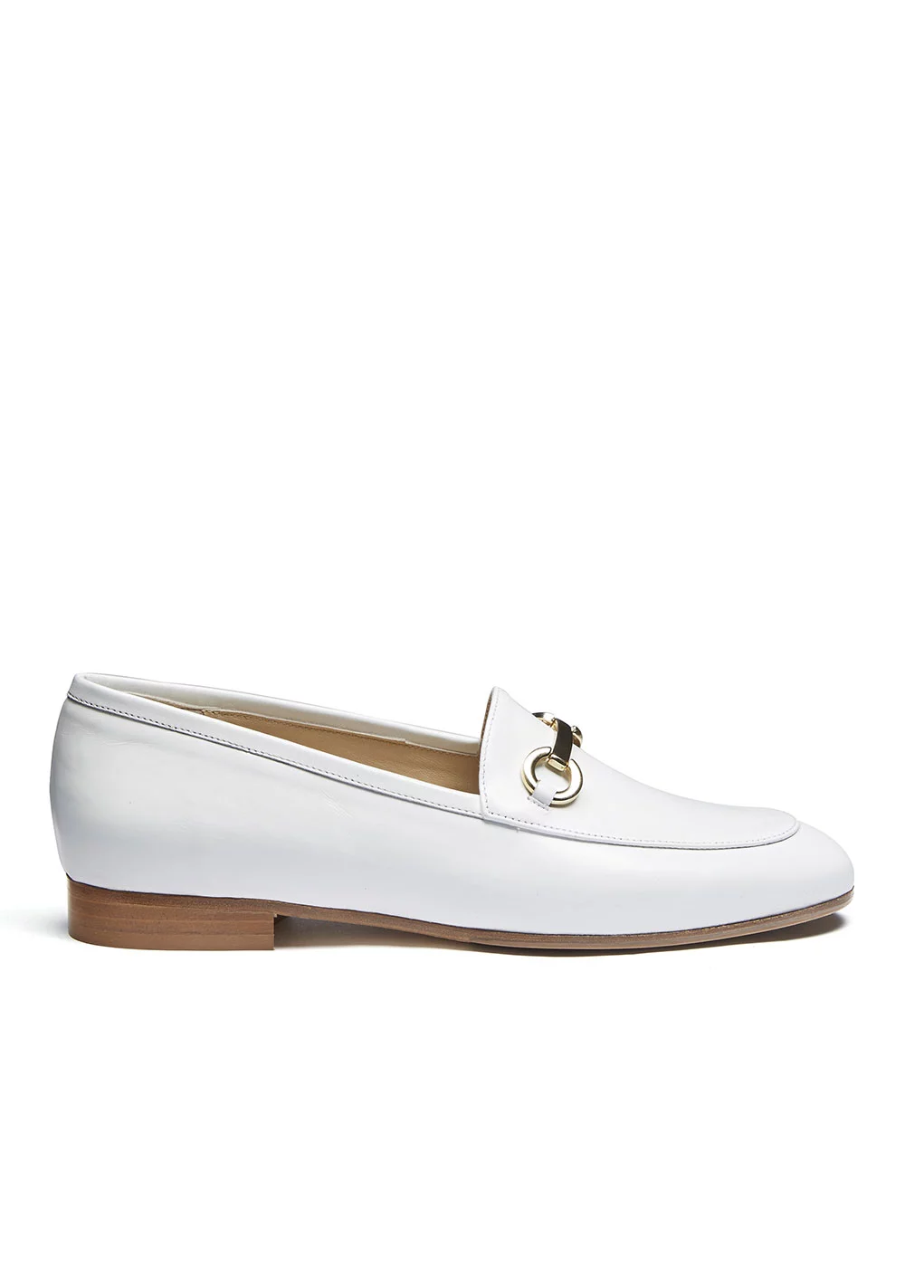 MOCASSIN MORS LA HAVANE CUIR BLANC