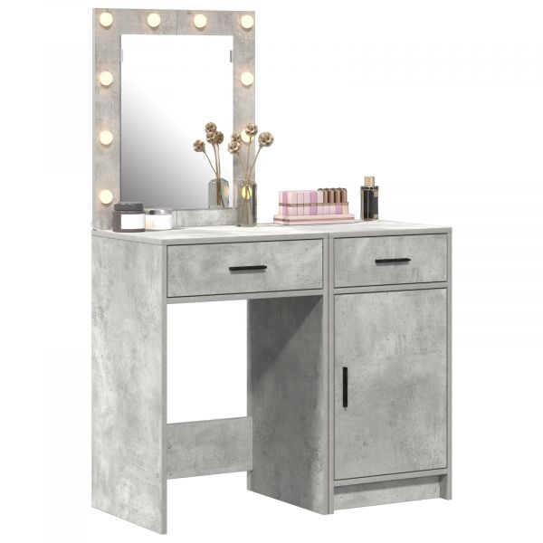 vidaXL Conjunto de 2 Cinza Concreto - 1279538874