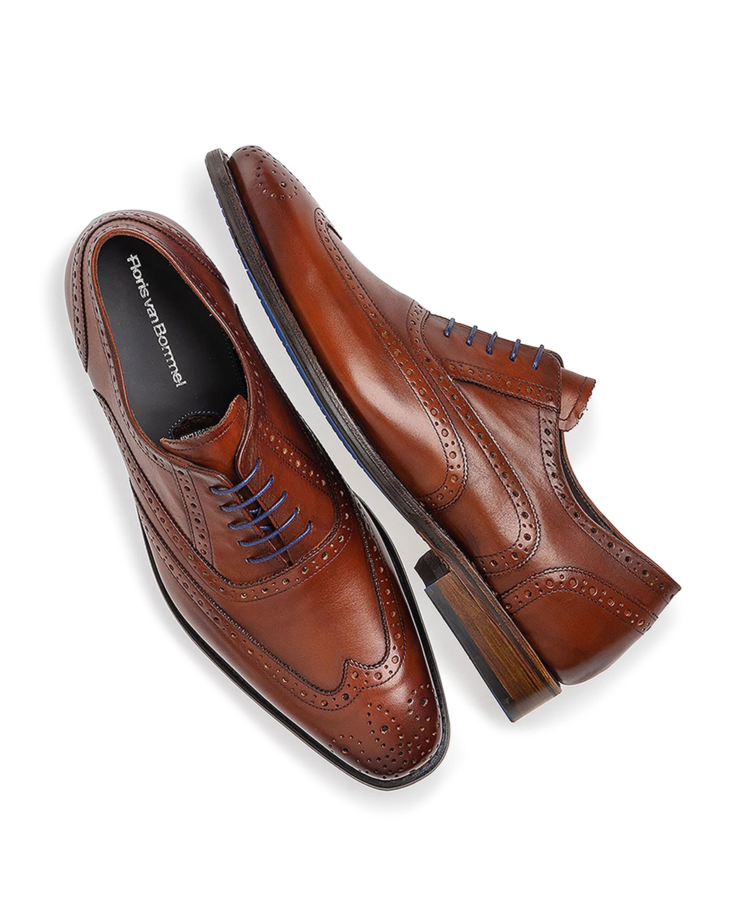 Floris van Bommel heren veterschoenen bruin