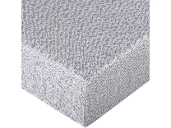 Sommier déco SR9 - Gris clair 2x80x200 - Lattes bois massif - H.13 cm