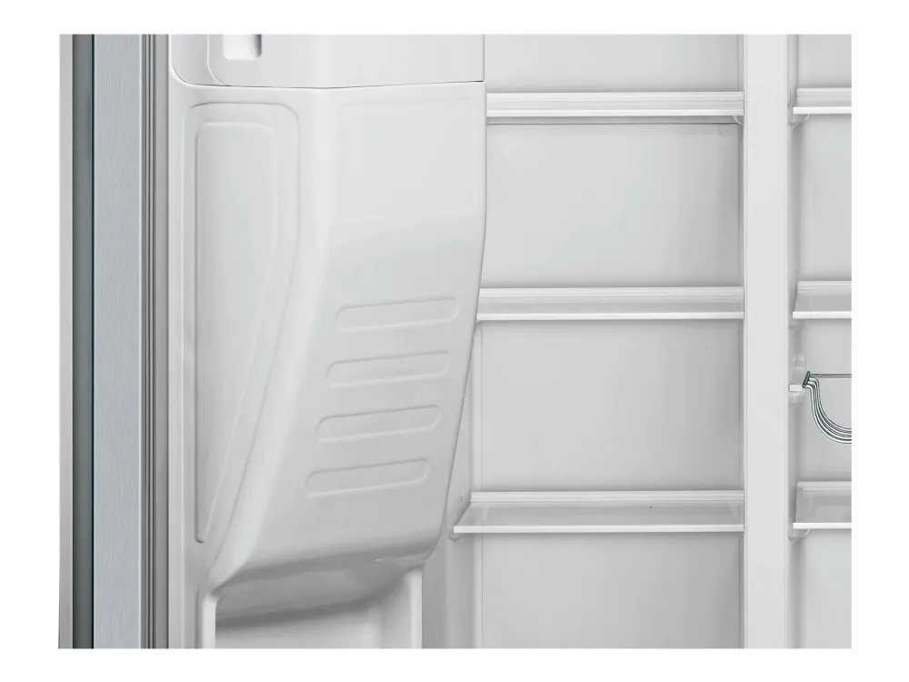 Siemens iQ500 KA93GAIEP - Køleskab/fryser - side ved side med vanddispenser, isdispenser - bredde: 90.8 cm - dybde: 76.2 cm - højde: 178.7 cm - 560 liter - Klasse E - rustfrit stål