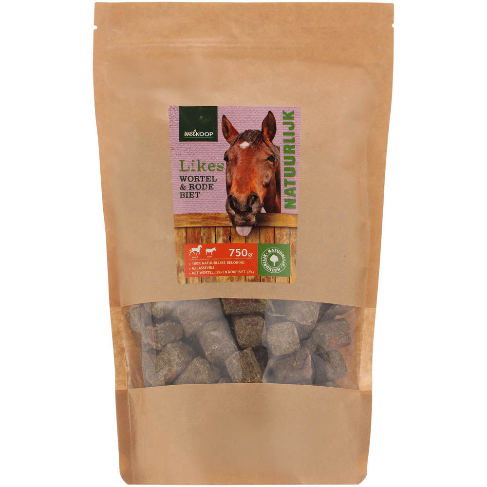 Welkoop Likes - paardensnack - 750 Gram - Wortel& Rode Biet