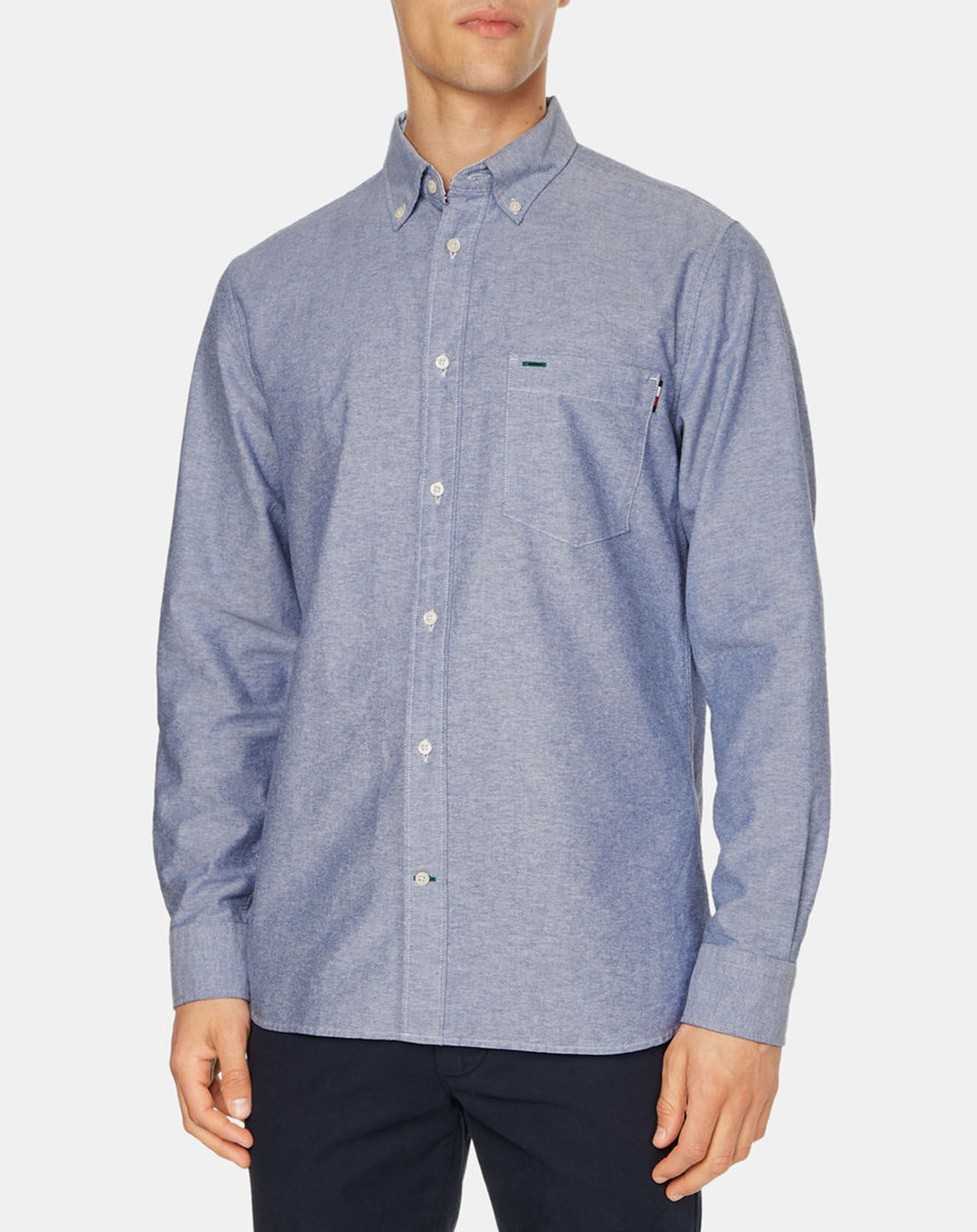Tommy Hilfiger Chemise regular Oxford Solid bleue