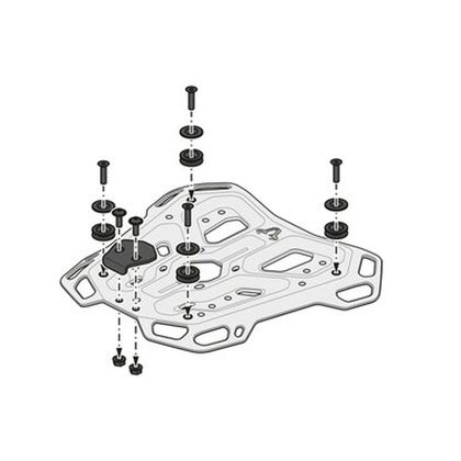 Top case SW-MOTECH KIT COMPLET TRAX ADV 38 L - Noir