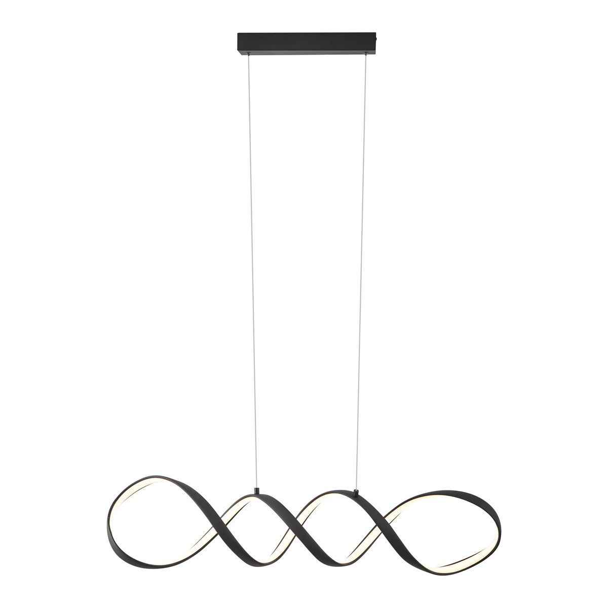 Design hanglamp zwart 100cm incl. LED 3-staps dimbaar - Wokkel