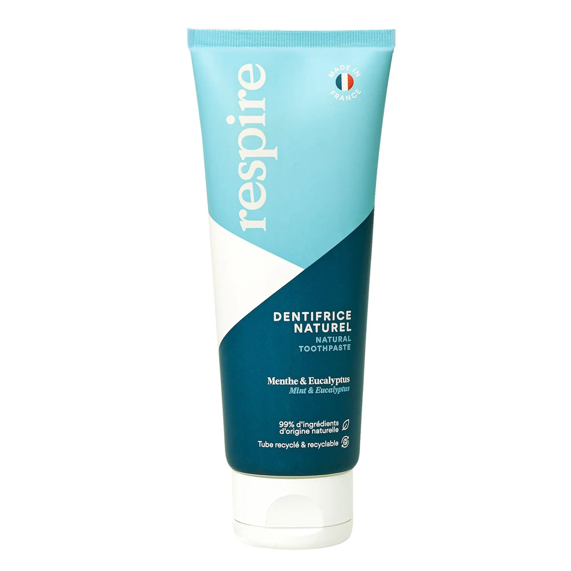 Respire -Dentifrice Naturel Menthe & Eucalyptus- Hygiène Dentaire