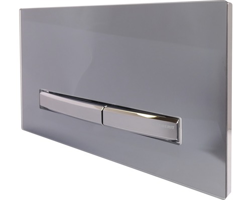 GEBERIT Sigma 50 bedieningsplaat, rookglas gespiegeld / chroom gepolijst drukknop 115.788.SD.2